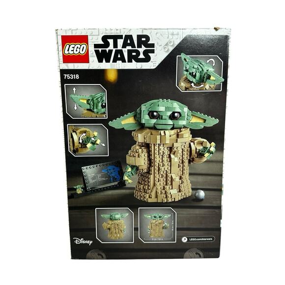 Lego Star Wars The Mandalorian Child Set 75318 Minifig Manual Box 100% Complete - Picture 10 of 10
